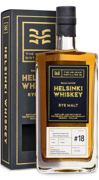 Helsinki Rye Malt Whiskey #18 American Virgin Oak Islay Whisky Finish