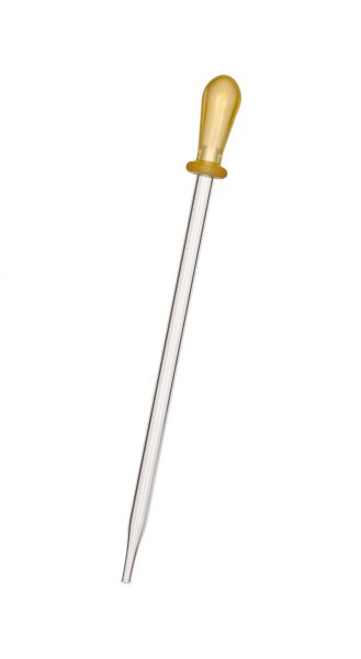 Glas-Pipette mit Sauger