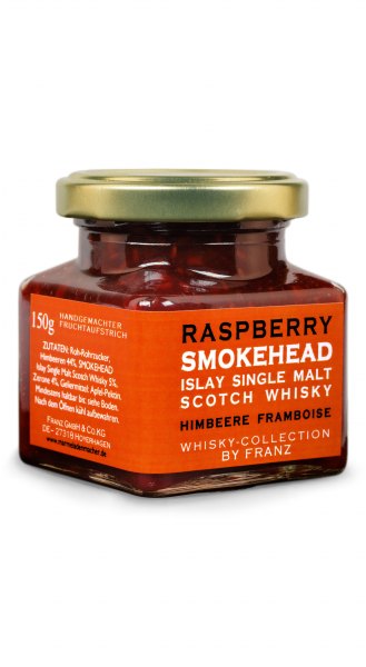 Himbeere & Smokehead Islay Single Malt Whisky Fruchtaufstrich