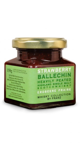 Erdbeere & Ballechin Heavily Peated Single Malt Whisky Fruchtaufstrich