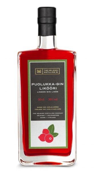 Helsinki Puolukka-Gin Likööri Preiselbeer-Gin-Likör