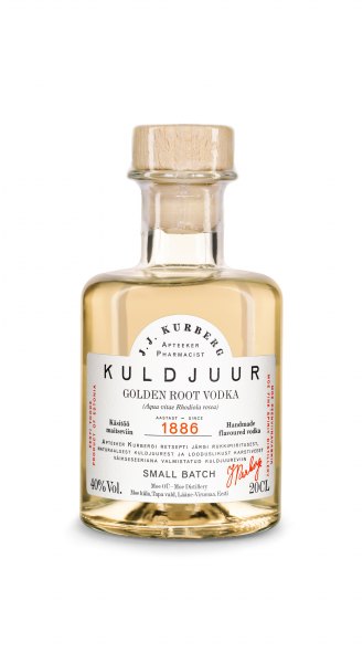 J. J. Kurberg Kuldjuur Golden Root Flavored Vodka Rosenwurz Spirituose