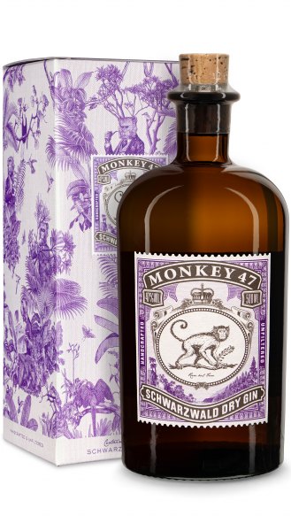 Monkey 47 Schwarzwald Dry Gin mit Geschenkkarton