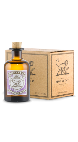 Monkey 47 Schwarzwald Dry Gin 6 x 0,05 l in Geschenkbox