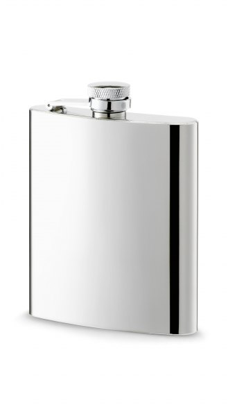Herbertz Taschenflasche Edelstahl hochglanzpoliert 236 ml