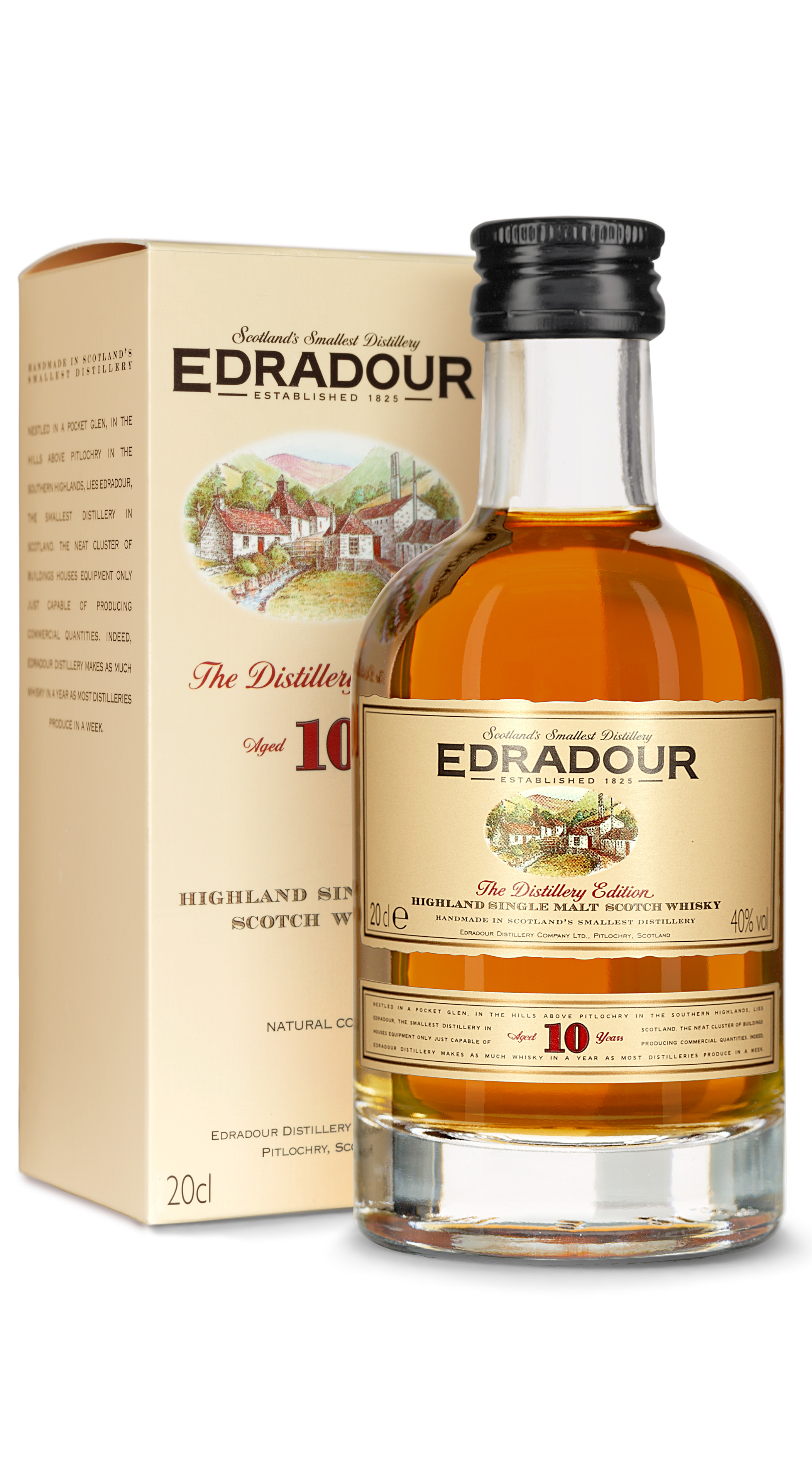 Edradour 10 Jahre Highland Single Malt Whisky 0,2 l für 18,90 € kaufen bei  Dr. Kochan Schnapskultur Fachgeschäft und Onlineshop | Dr. Kochan  Schnapskultur
