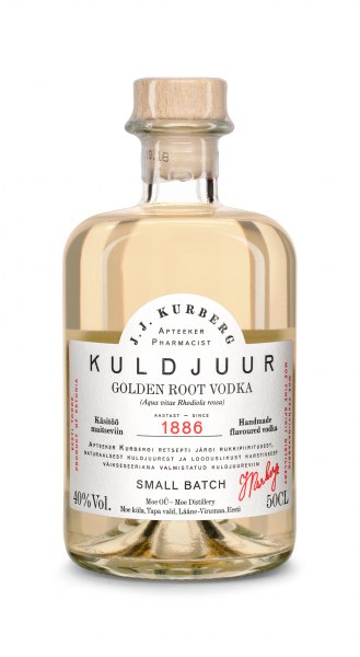 J. J. Kurberg Kuldjuur Golden Root Flavored Vodka Rosenwurz Spirituose