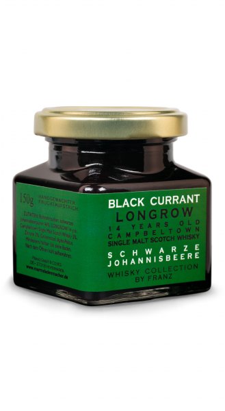 Schwarze Johannisbeere & Longrow 14 Jahre Single Malt Whisky Fruchtaufstrich