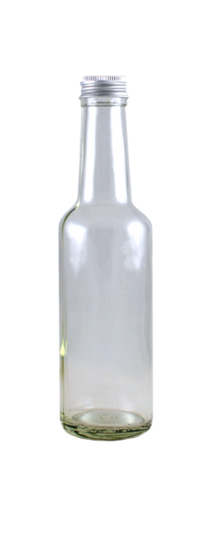 Geradhalsflasche 250 ml mit Schraubverschluss