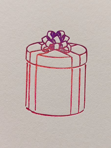 Klappkarte Rotes Geschenk