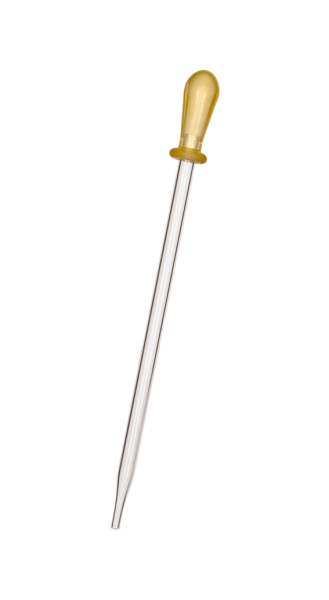 Glas-Pipette mit Sauger