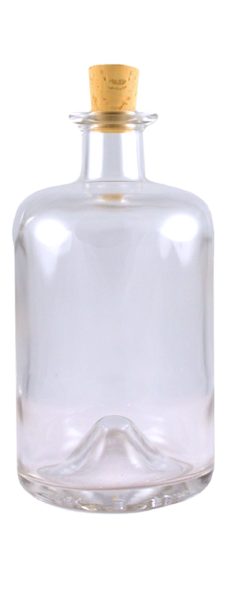 Apothekerflasche 500 ml mit Spitzkorken